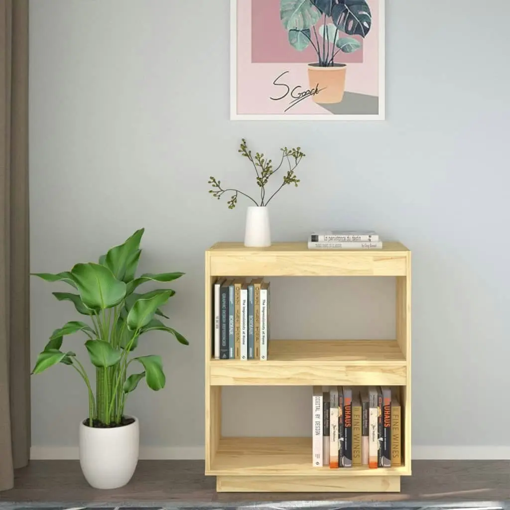 Book Cabinet 60x35x71 cm Solid Pinewood 810859