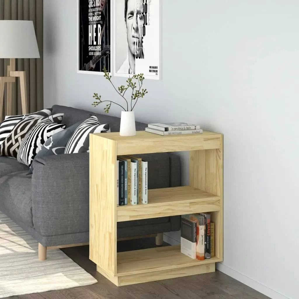 Book Cabinet 60x35x71 cm Solid Pinewood 810859