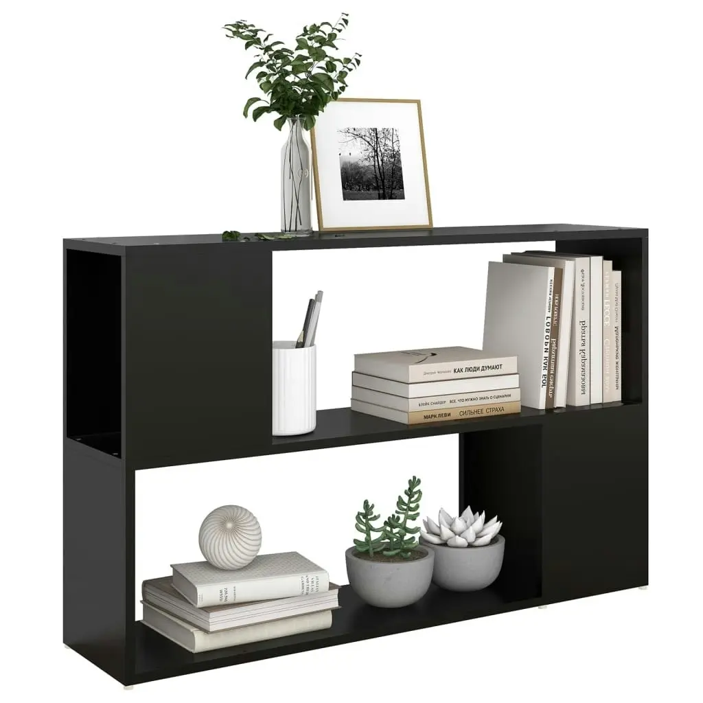 Book Cabinet Black 100x24x63 cm Engineered Wood 809171