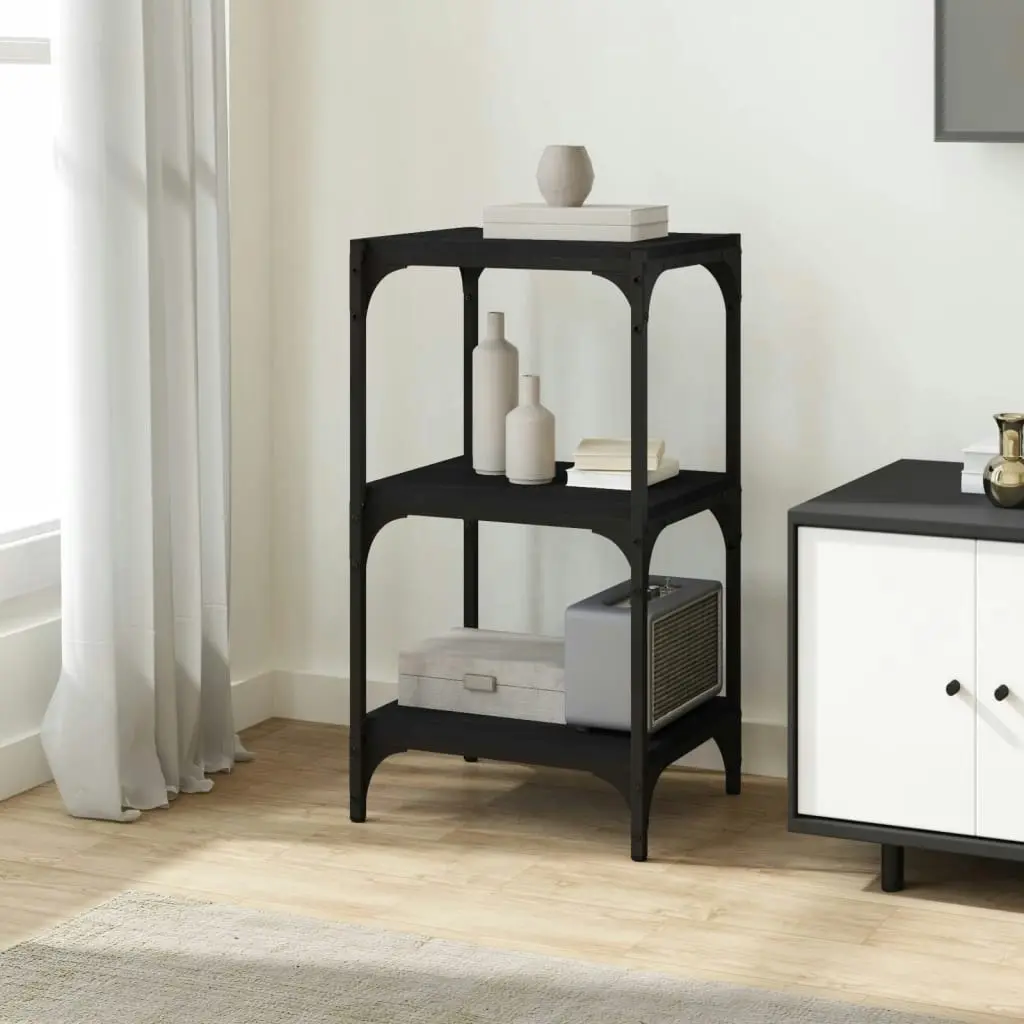 Book Cabinet Black 40x33x70.5 cm Engineered Wood and Steel 819307