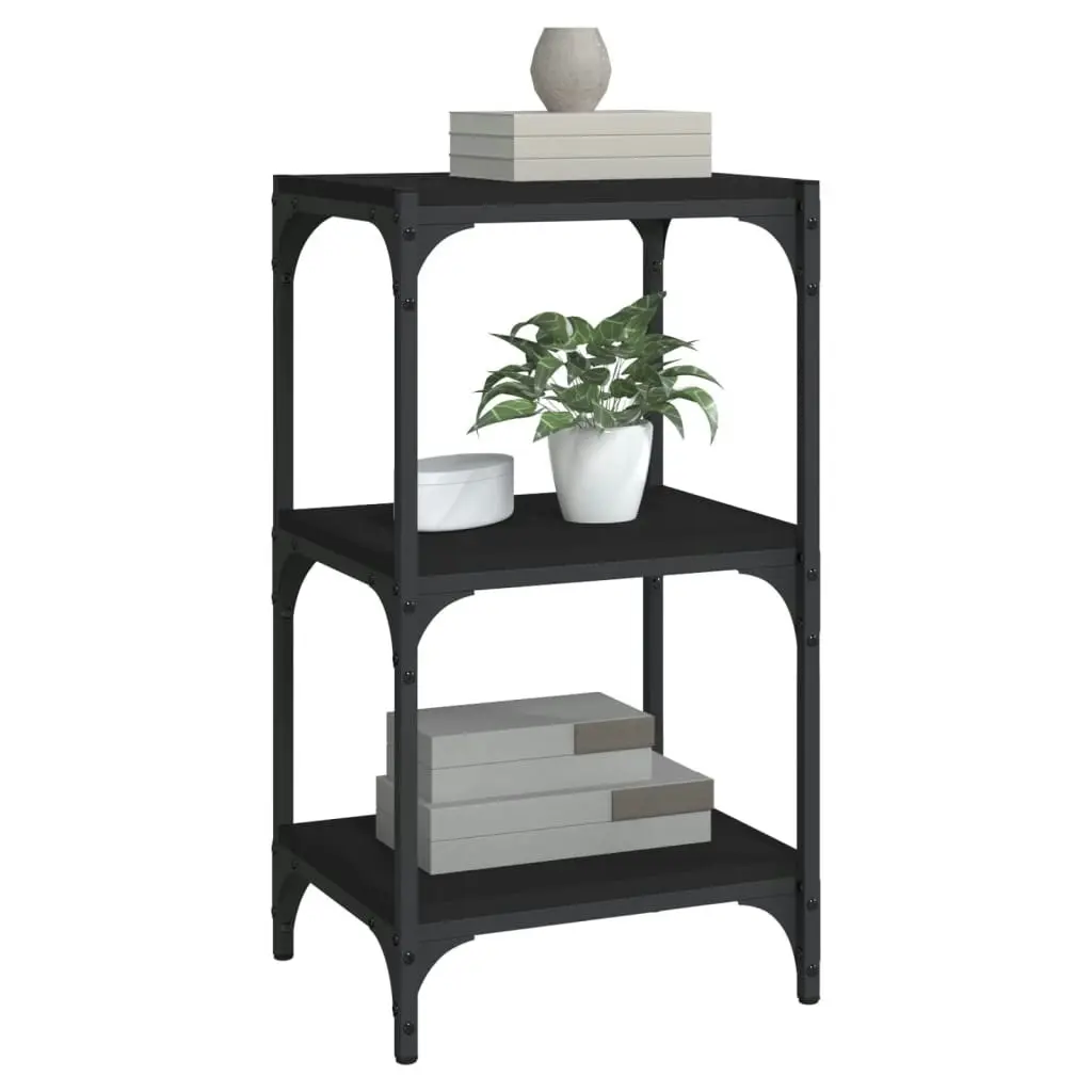 Book Cabinet Black 40x33x70.5 cm Engineered Wood and Steel 819307