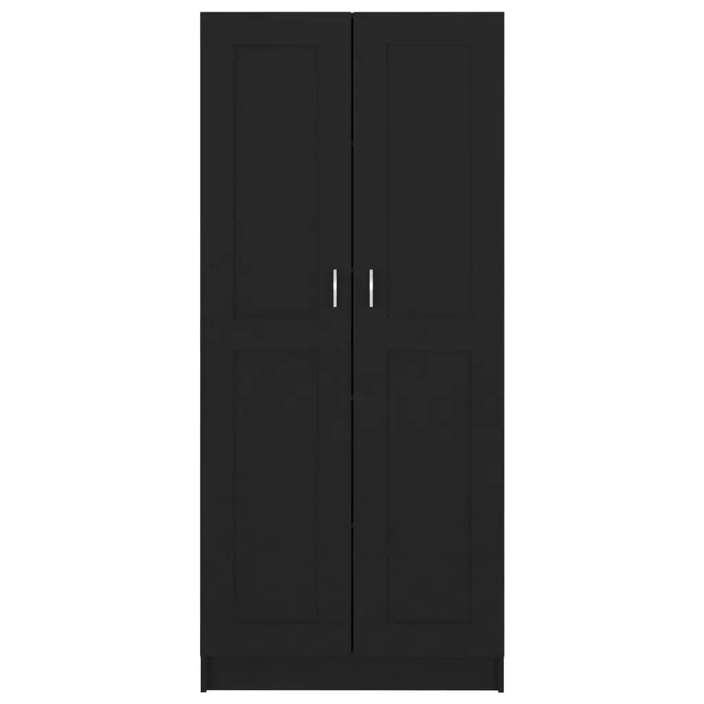 Book Cabinet Black 82.5x30.5x185.5 cm Engineered Wood 802733