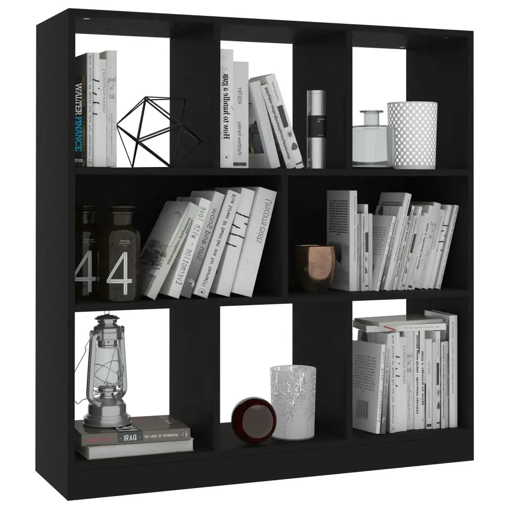 Book Cabinet Black 97.5x29.5x100 cm Engineered Wood 800172