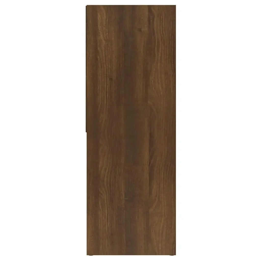 Book Cabinet Brown Oak 67x24x161 cm Engineered Wood 815503