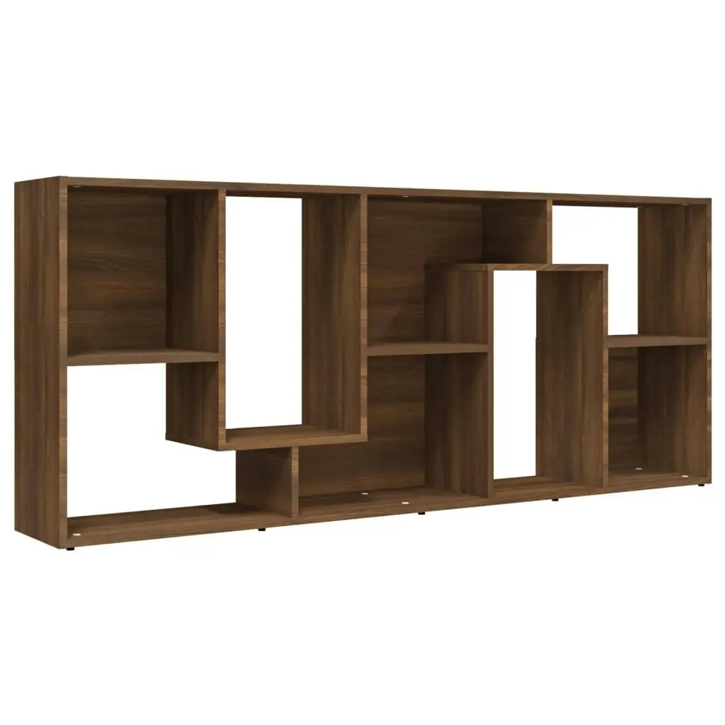 Book Cabinet Brown Oak 67x24x161 cm Engineered Wood 815503