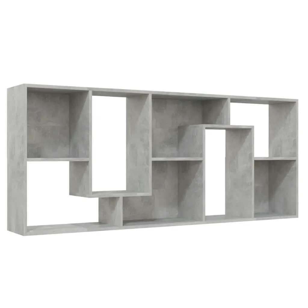 Book Cabinet Concrete Grey 67x24x161 cm Engineered Wood 801881