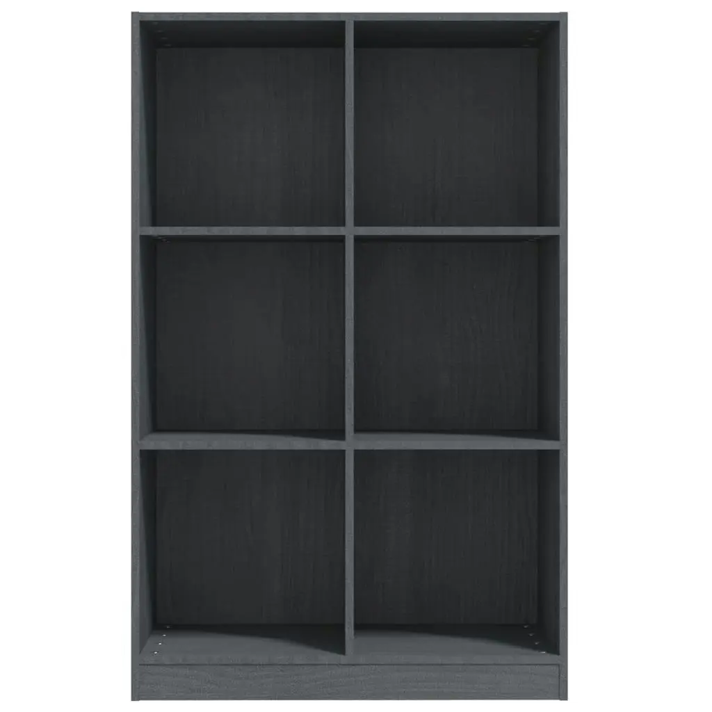 Book Cabinet Grey 70x33x110 cm Solid Pinewood 809956