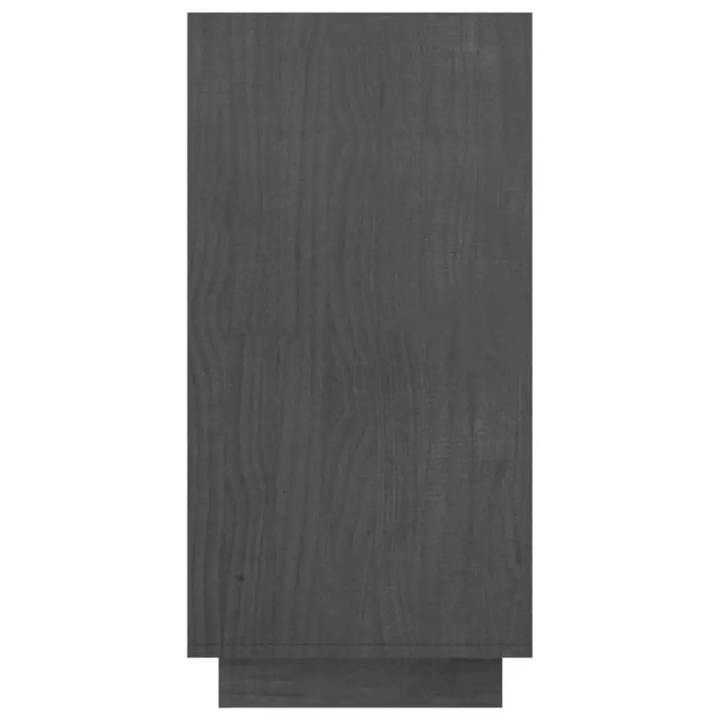 Book Cabinet Grey 80x35x71 cm Solid Pinewood 810881