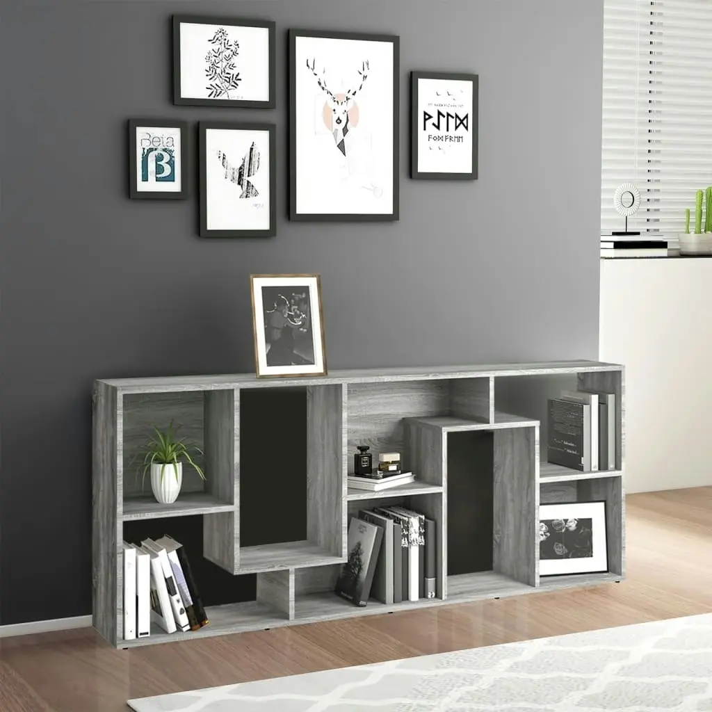 Book Cabinet Grey Sonoma 67x24x161 cm Engineered Wood 815502