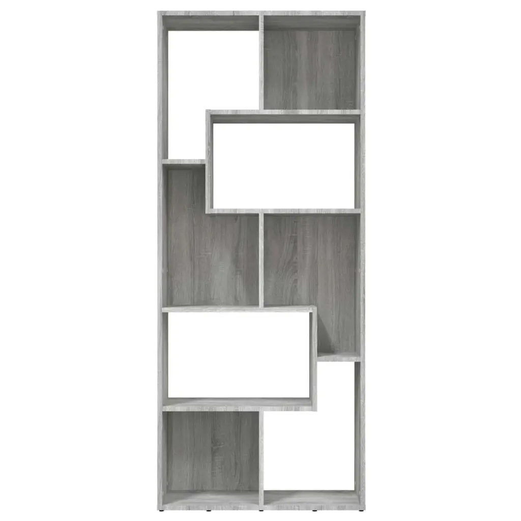 Book Cabinet Grey Sonoma 67x24x161 cm Engineered Wood 815502