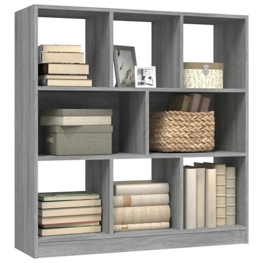 Book Cabinet Grey Sonoma 97.5x29.5x100 cm Engineered Wood 826379