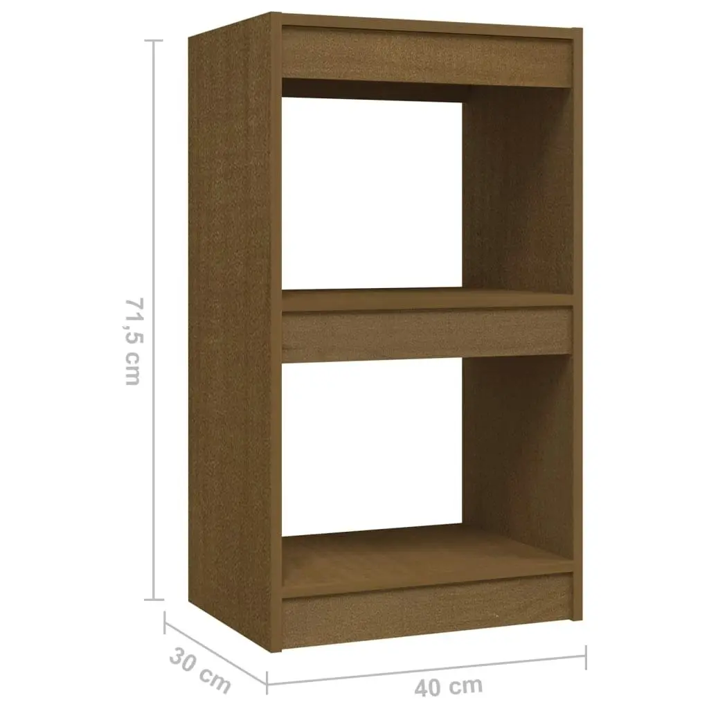 Book Cabinet Honey Brown 40x30x71.5 cm Solid Pinewood 808136