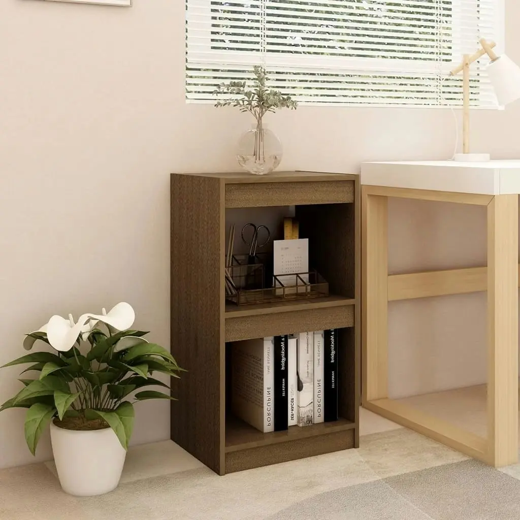 Book Cabinet Honey Brown 40x30x71.5 cm Solid Pinewood 808136