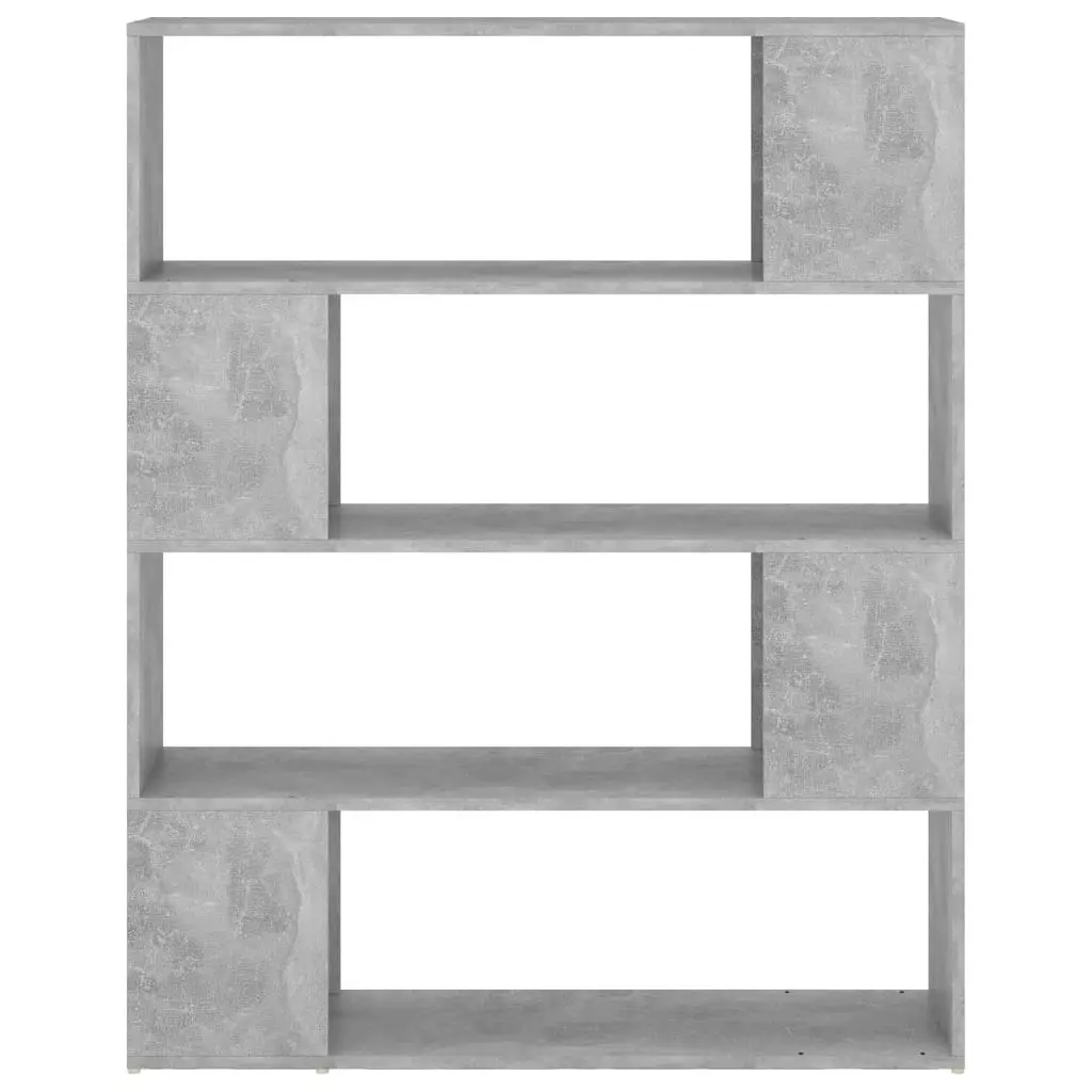 Book Cabinet Room Divider Concrete Grey 100x24x124 cm 809192