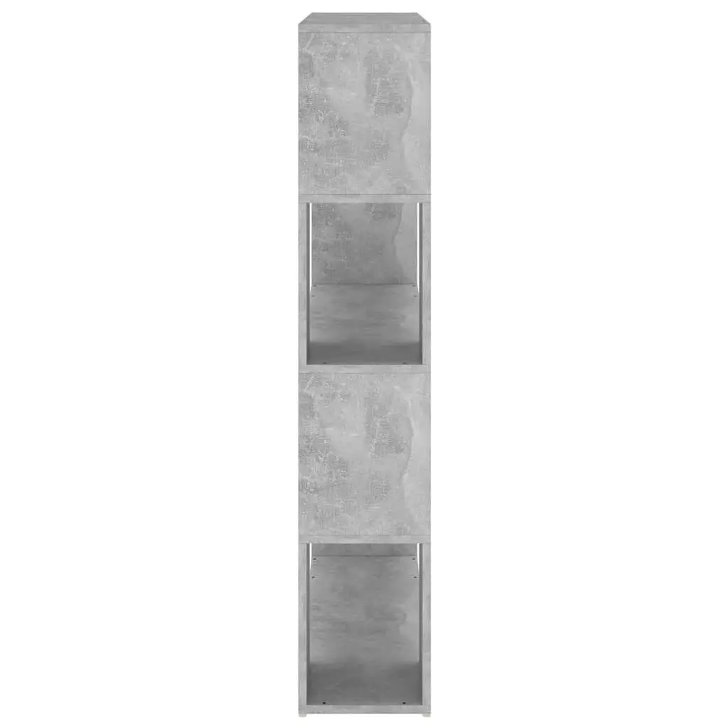 Book Cabinet Room Divider Concrete Grey 100x24x124 cm 809192