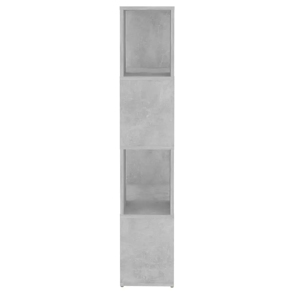 Book Cabinet Room Divider Concrete Grey 60x24x124.5 cm 809084