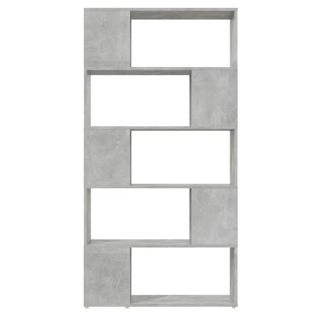 Book Cabinet Room Divider Concrete Grey 80x24x155 cm Engineered Wood 809147