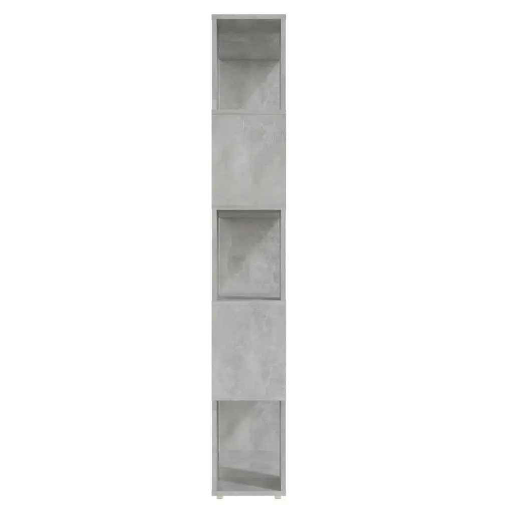 Book Cabinet Room Divider Concrete Grey 80x24x155 cm Engineered Wood 809147