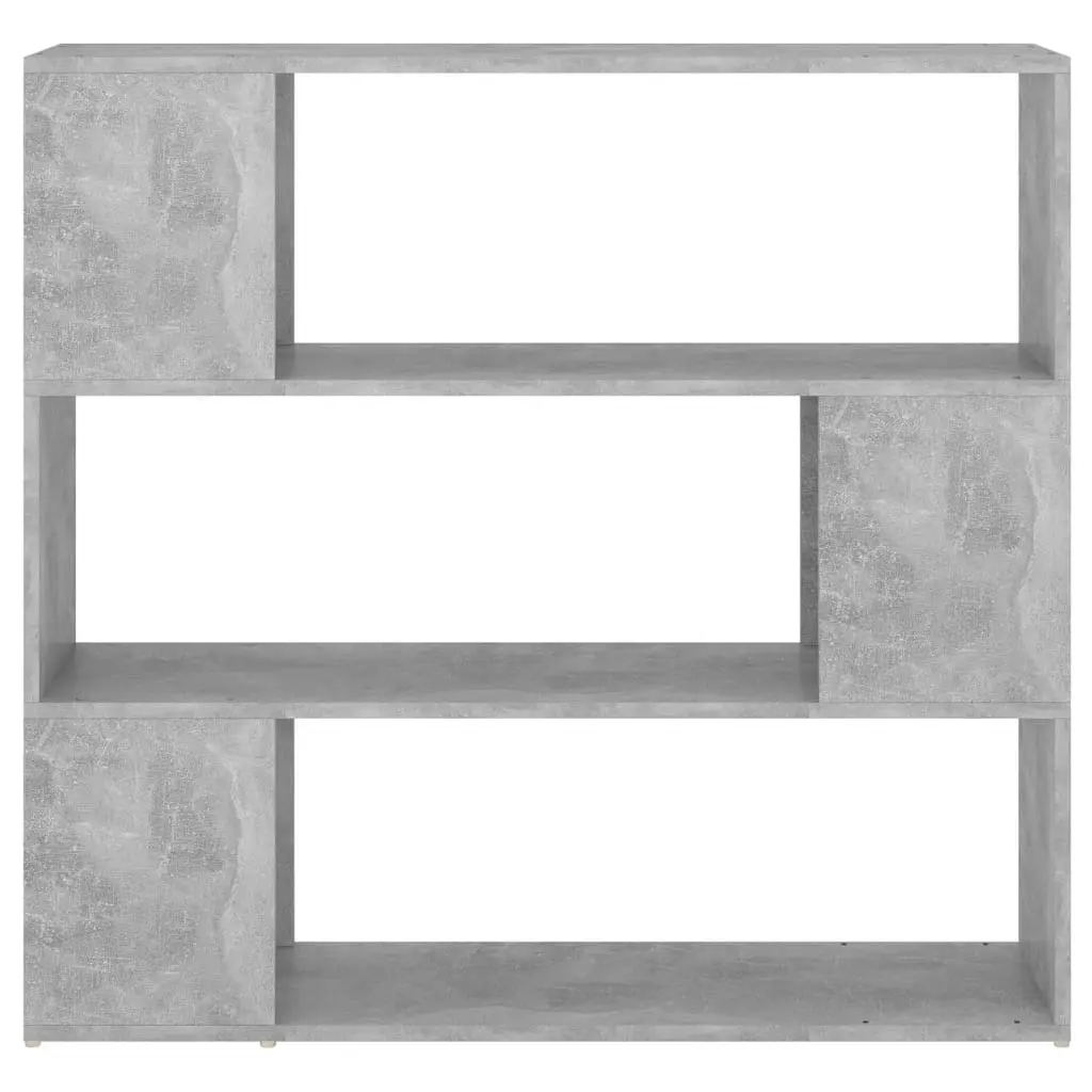 Book Cabinet Room Divider Concrete Grey 100x24x94 cm 809183