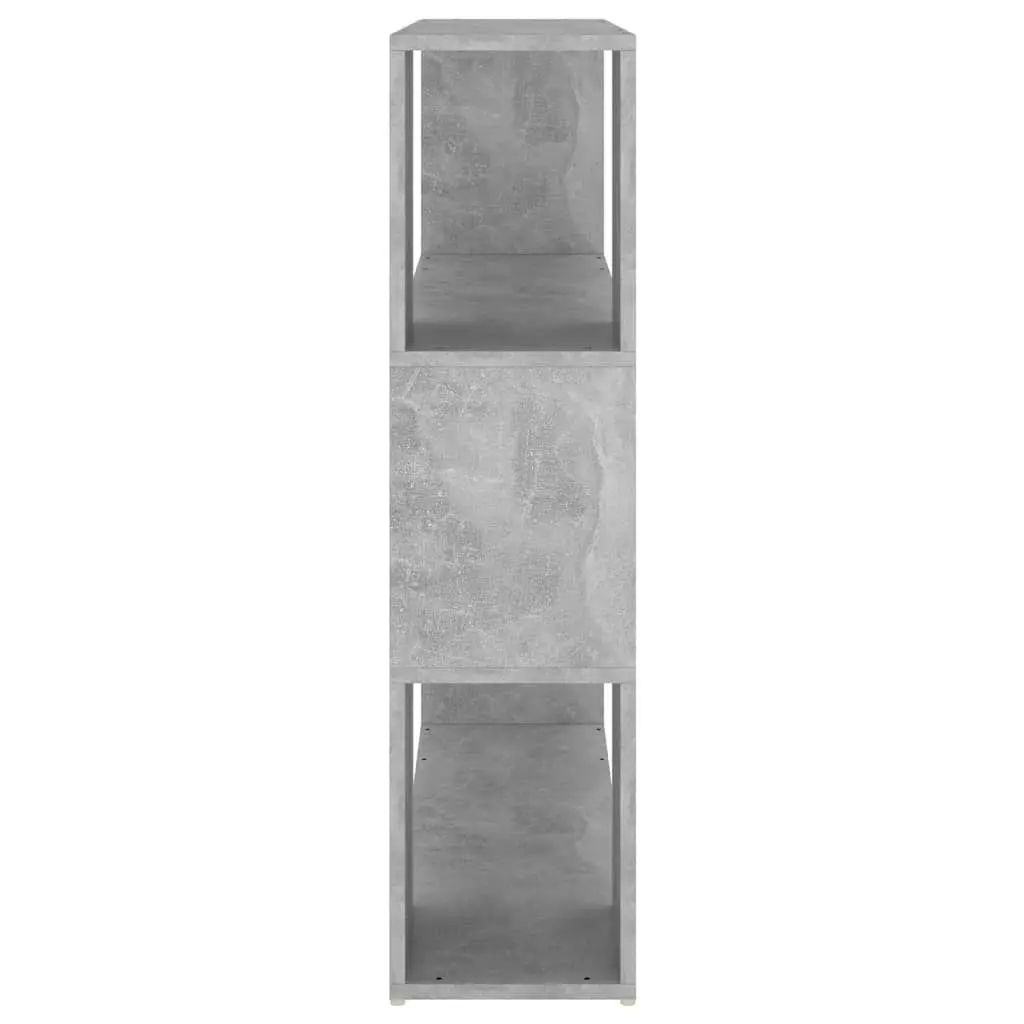 Book Cabinet Room Divider Concrete Grey 100x24x94 cm 809183