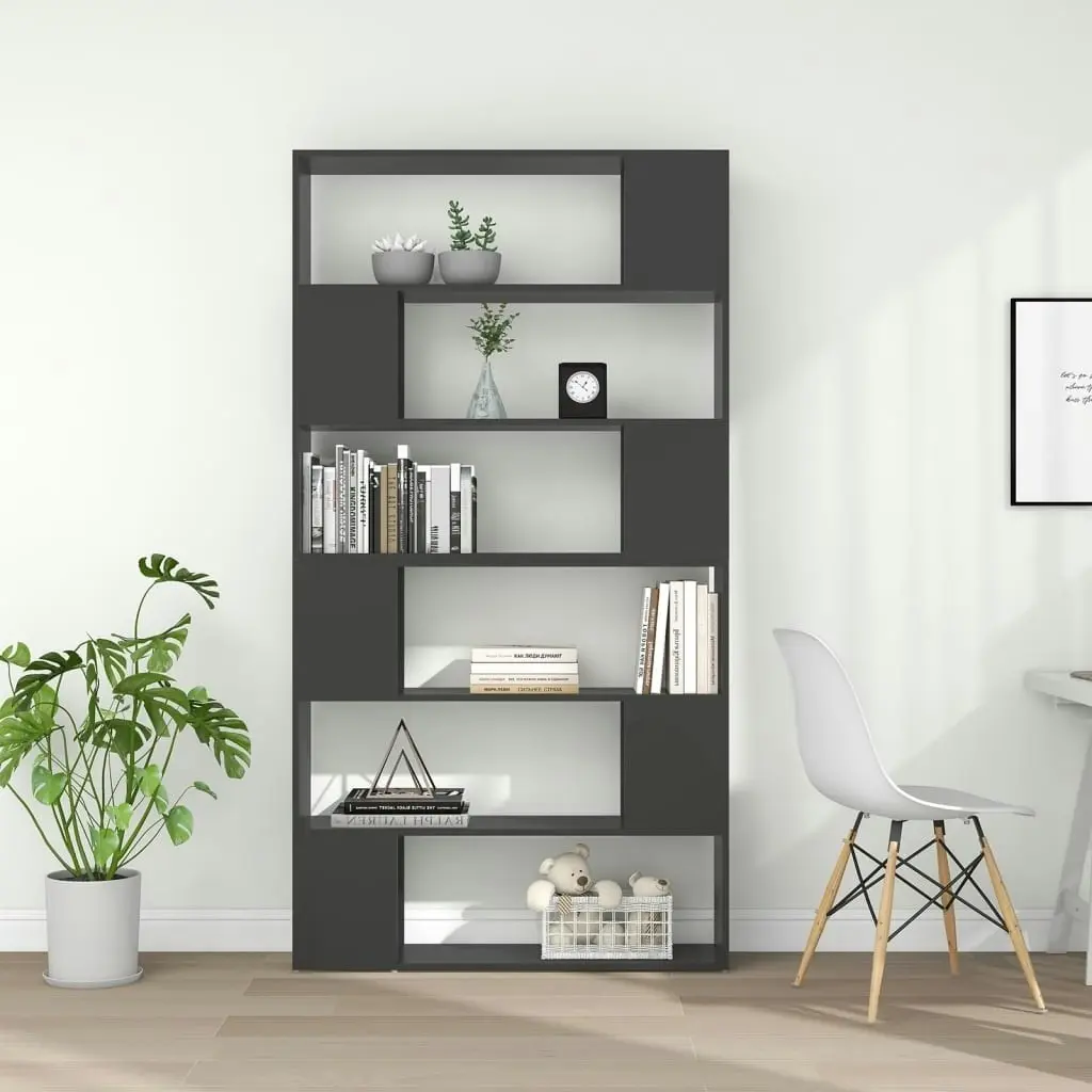 Book Cabinet Room Divider Grey 100x24x188 cm 3082073