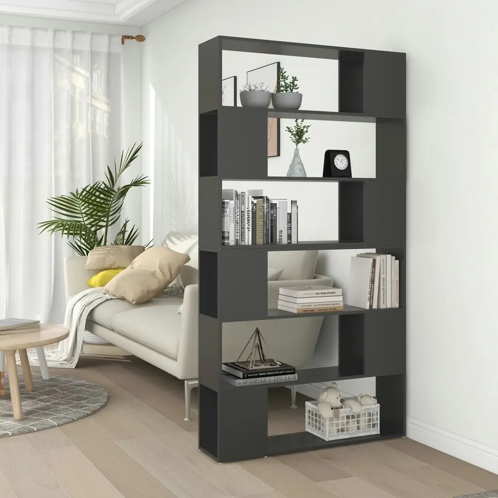 Book Cabinet Room Divider Grey 100x24x188 cm 3082073