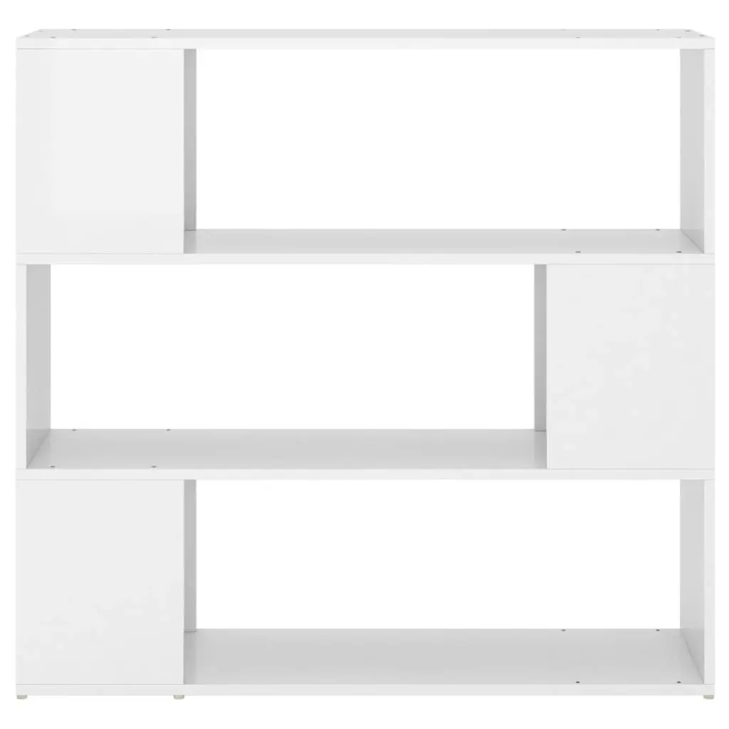 Book Cabinet Room Divider High Gloss White 100x24x94 cm 809185