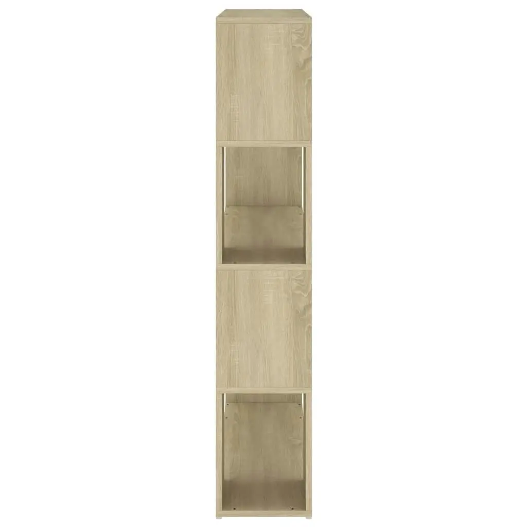 Book Cabinet Room Divider Sonoma Oak 100x24x124 cm 809191