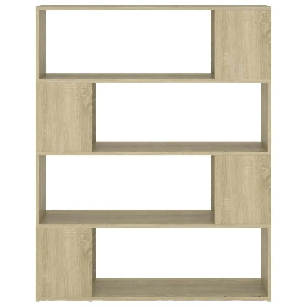 Book Cabinet Room Divider Sonoma Oak 100x24x124 cm 809191