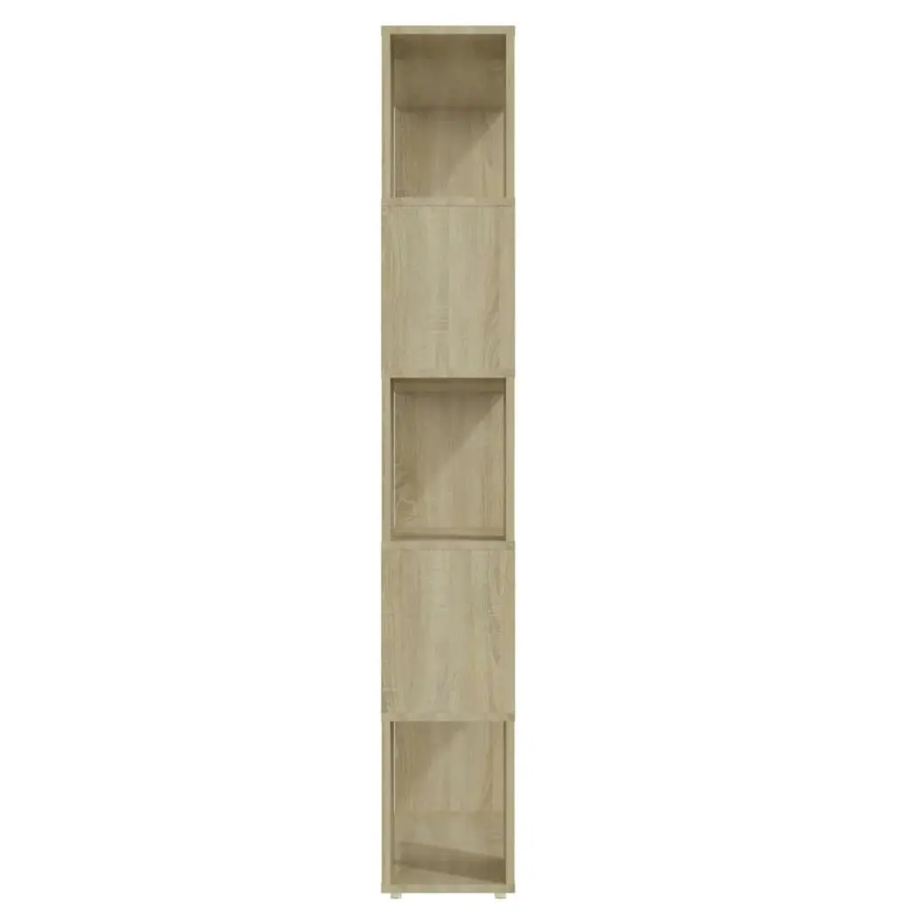 Book Cabinet Room Divider Sonoma Oak 80x24x155 cm Engineered Wood 809146