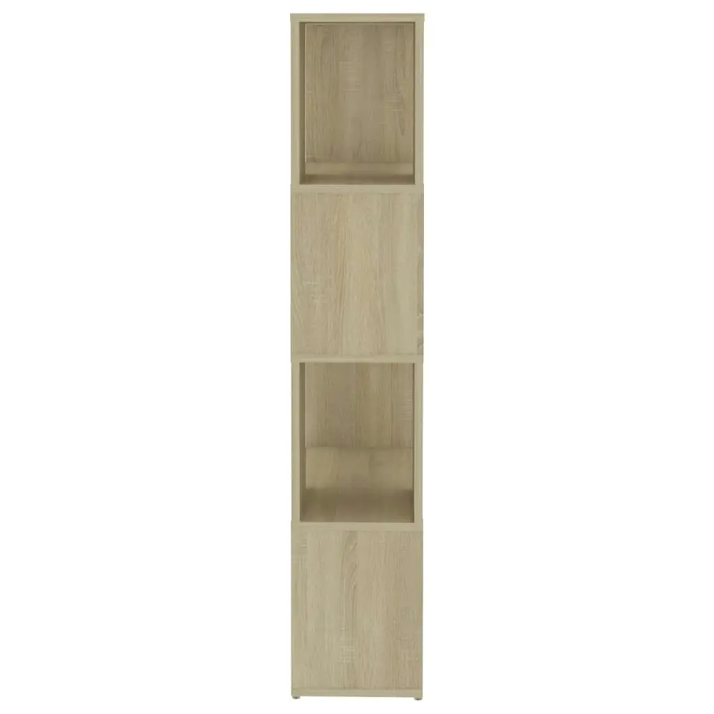 Book Cabinet Room Divider Sonoma Oak 60x24x124.5 cm Engineered Wood 809083