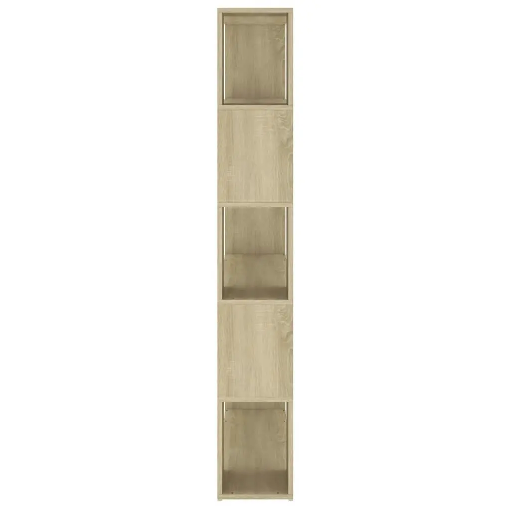 Book Cabinet Room Divider Sonoma Oak 100x24x155 cm Engineered Wood 809200