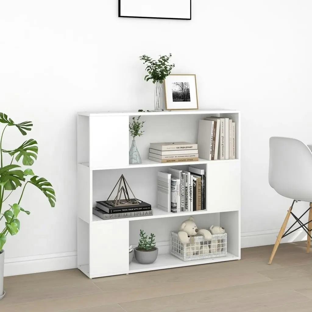 Book Cabinet Room Divider White 100x24x94 cm 809179