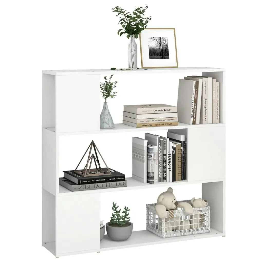 Book Cabinet Room Divider White 100x24x94 cm 809179