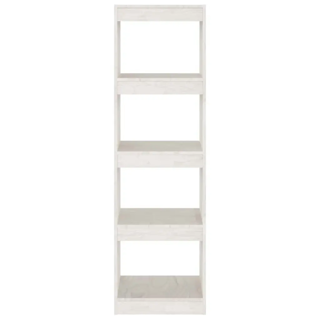 Book Cabinet Room Divider White 40x30x135.5 cm Pinewood 808144