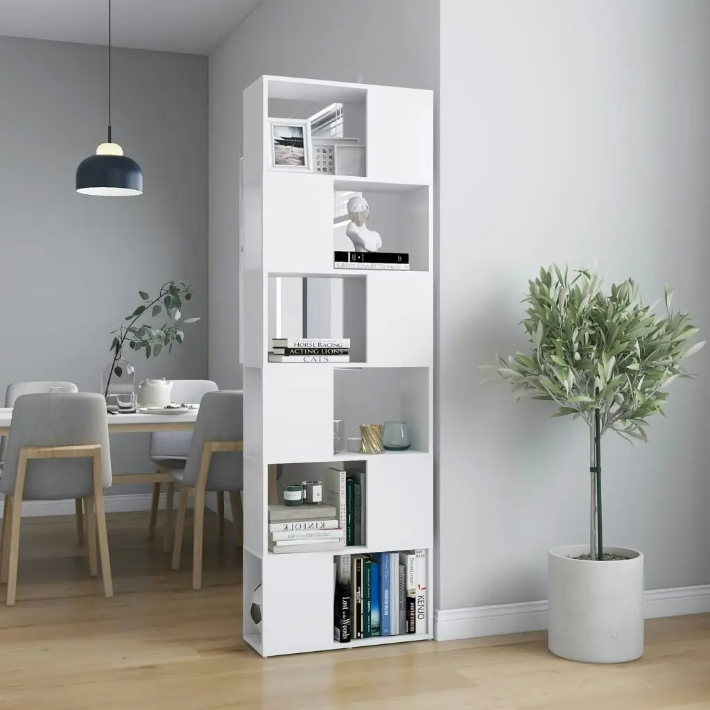 Book Cabinet Room Divider White 60x24x186 cm 809098