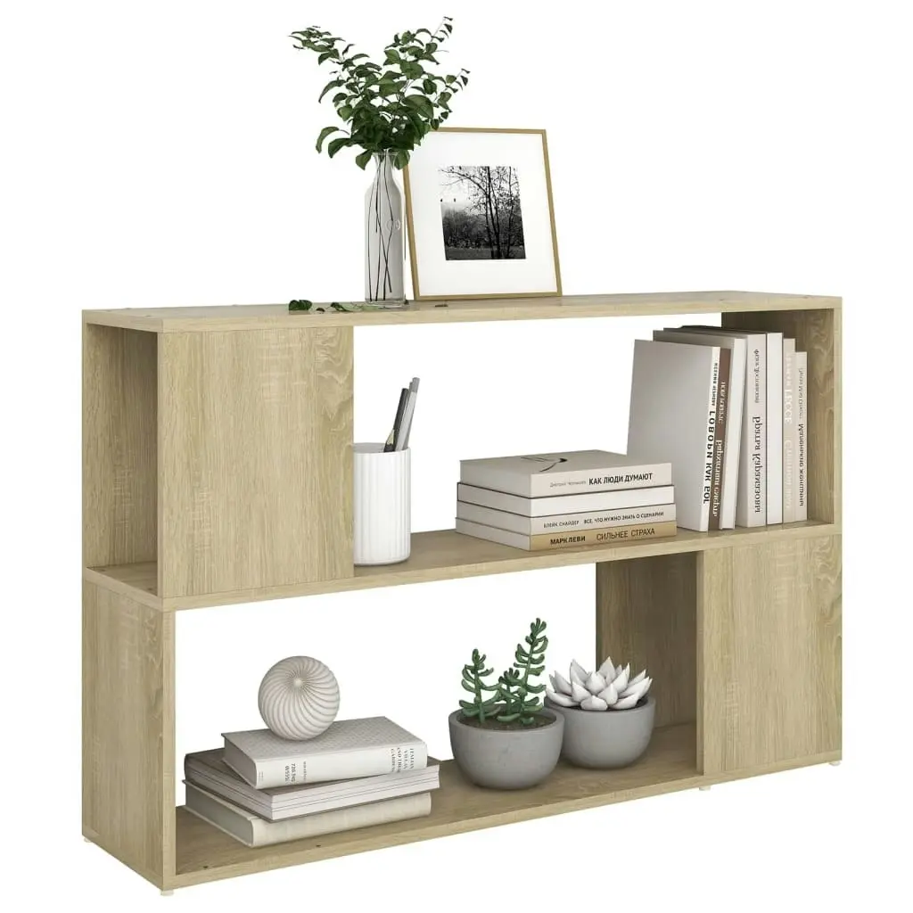 Book Cabinet Sonoma Oak 100x24x63 cm Engineered Wood 809173