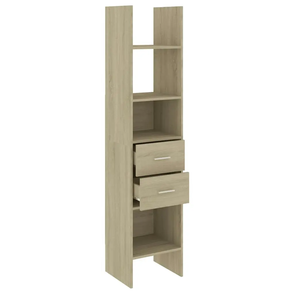 Book Cabinet Sonoma Oak 40x35x180 cm Engineered Wood 803419