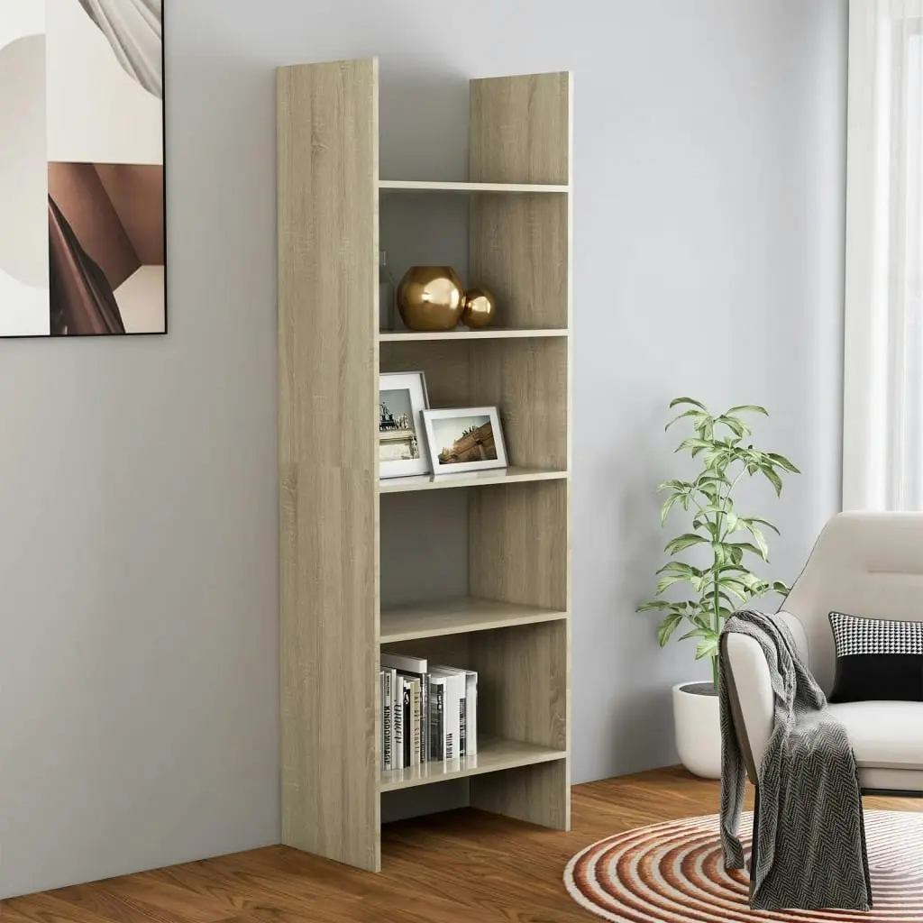 Book Cabinet Sonoma Oak 60x35x180 cm Engineered Wood 803410