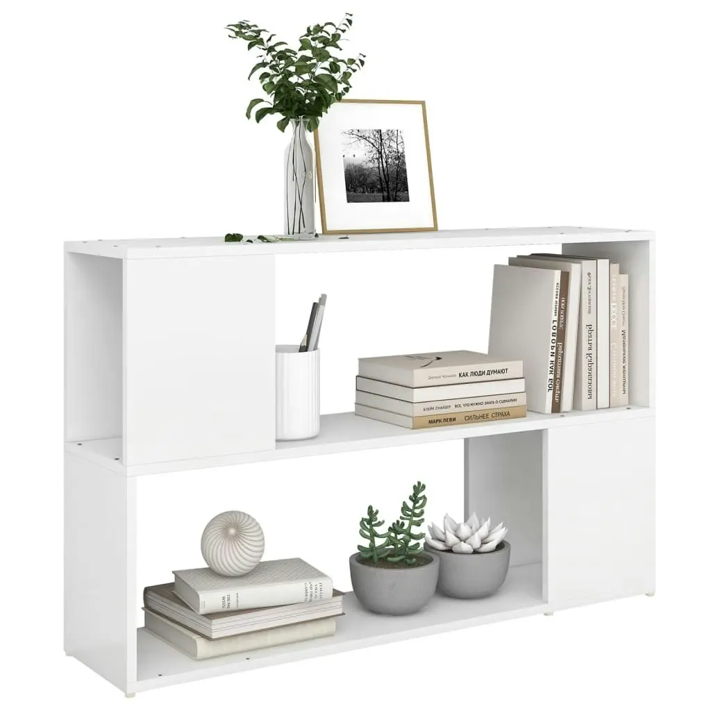 Book Cabinet White 100x24x63 cm Engineered Wood 809170