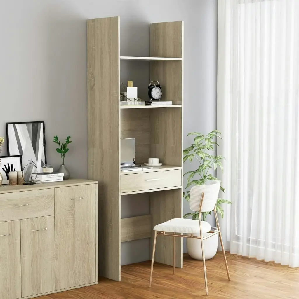 Book Cabinet Sonoma Oak 60x35x180 cm Engineered Wood 803428