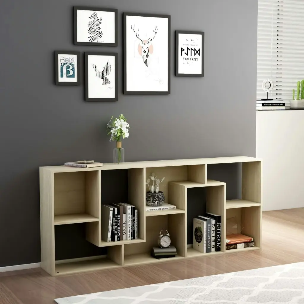 Book Cabinet Sonoma Oak 67x24x161 cm Engineered Wood 801880