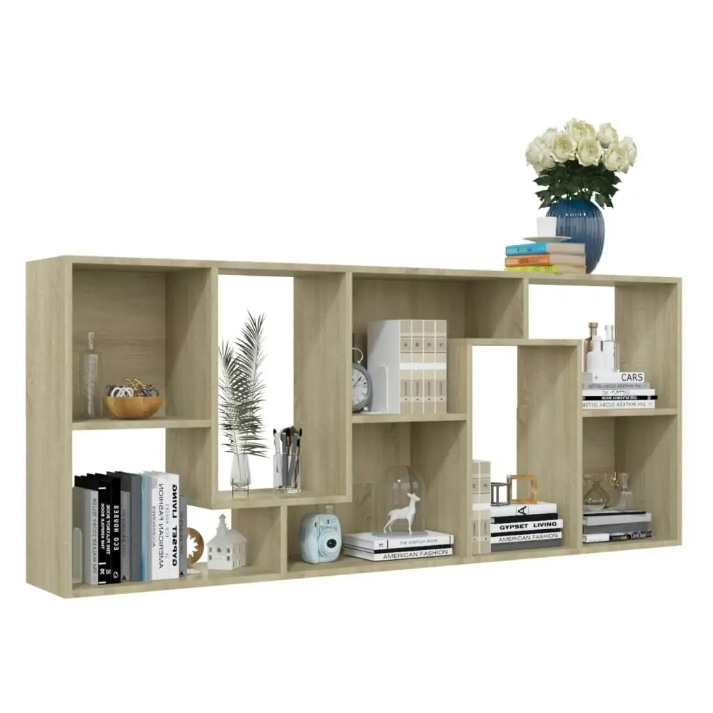 Book Cabinet Sonoma Oak 67x24x161 cm Engineered Wood 801880