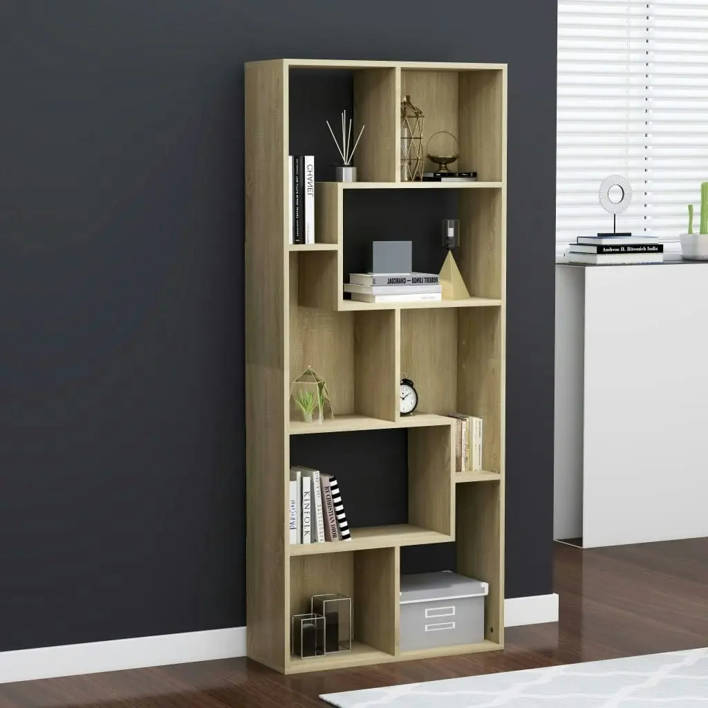 Book Cabinet Sonoma Oak 67x24x161 cm Engineered Wood 801880