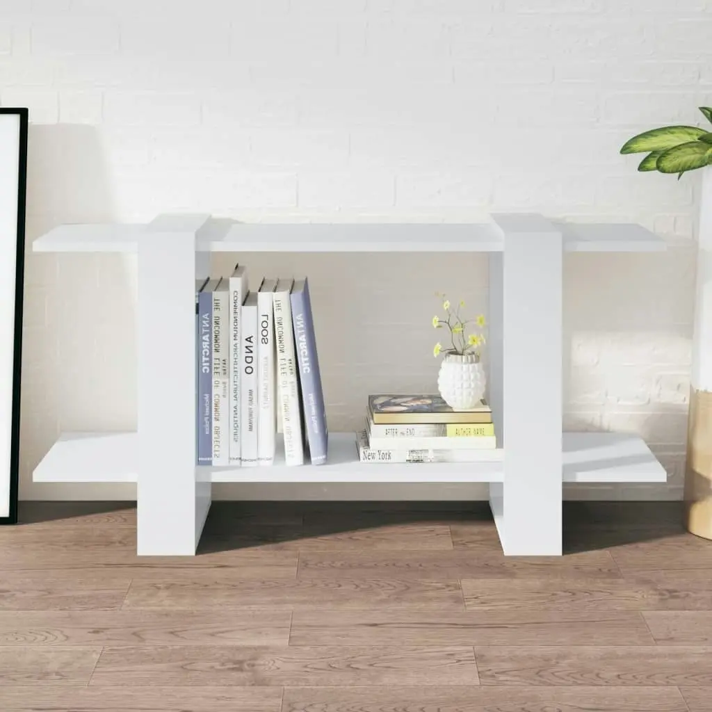 Book Cabinet White 100x30x51 cm Engineered Wood 811556