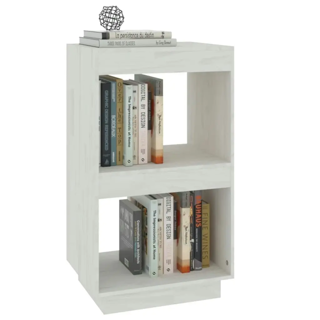 Book Cabinet White 40x35x71 cm Solid Pinewood 810840