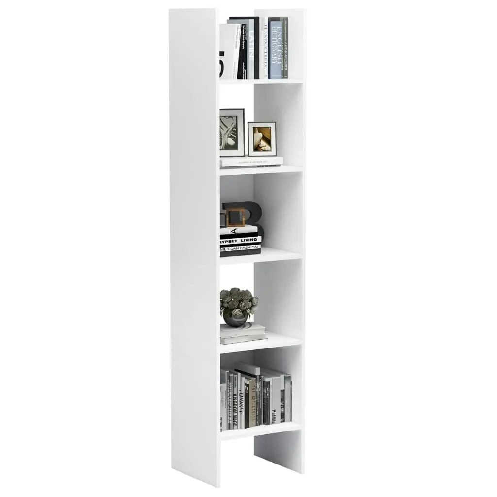 Book Cabinet White 40x35x180 cm Engineered Wood 803398