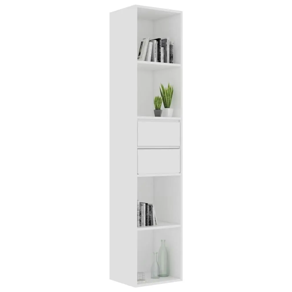 Book Cabinet White 36x30x171 cm Engineered Wood 802867