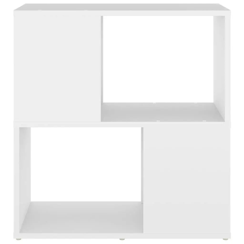 Book Cabinet White 60x24x63 cm Engineered Wood 809062