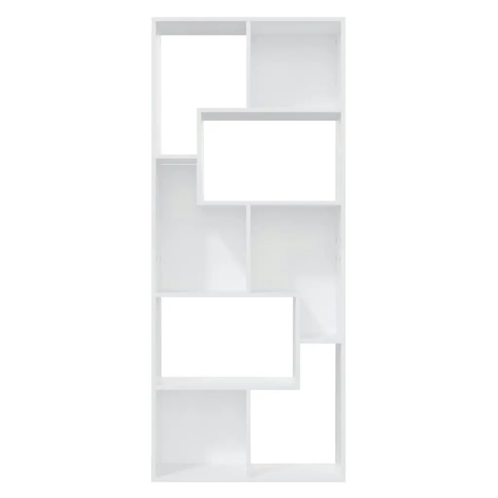 Book Cabinet White 67x24x161 cm Engineered Wood 801877